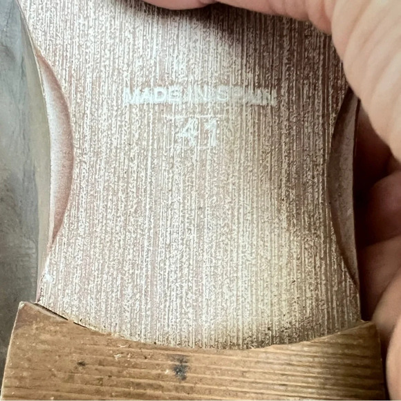 Free People Royal Flat Gray Leather D’Orsay Pointed Toe Shoes Size 41 US 10‎ - Picture 11 of 11